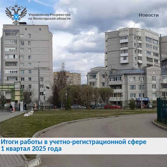 Вологодский Росреестр подвел итоги работы в учетно-регистрационной сфере за 3 месяца 2025 года. Вологодский Росреестр подвел итоги работы в учетно-регистрационной сфере за 3 месяца 2025 года.